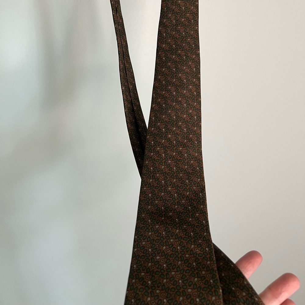 Vintage Oscar De La Renta 100% Silk Paisley Tie - Picture 10 of 10